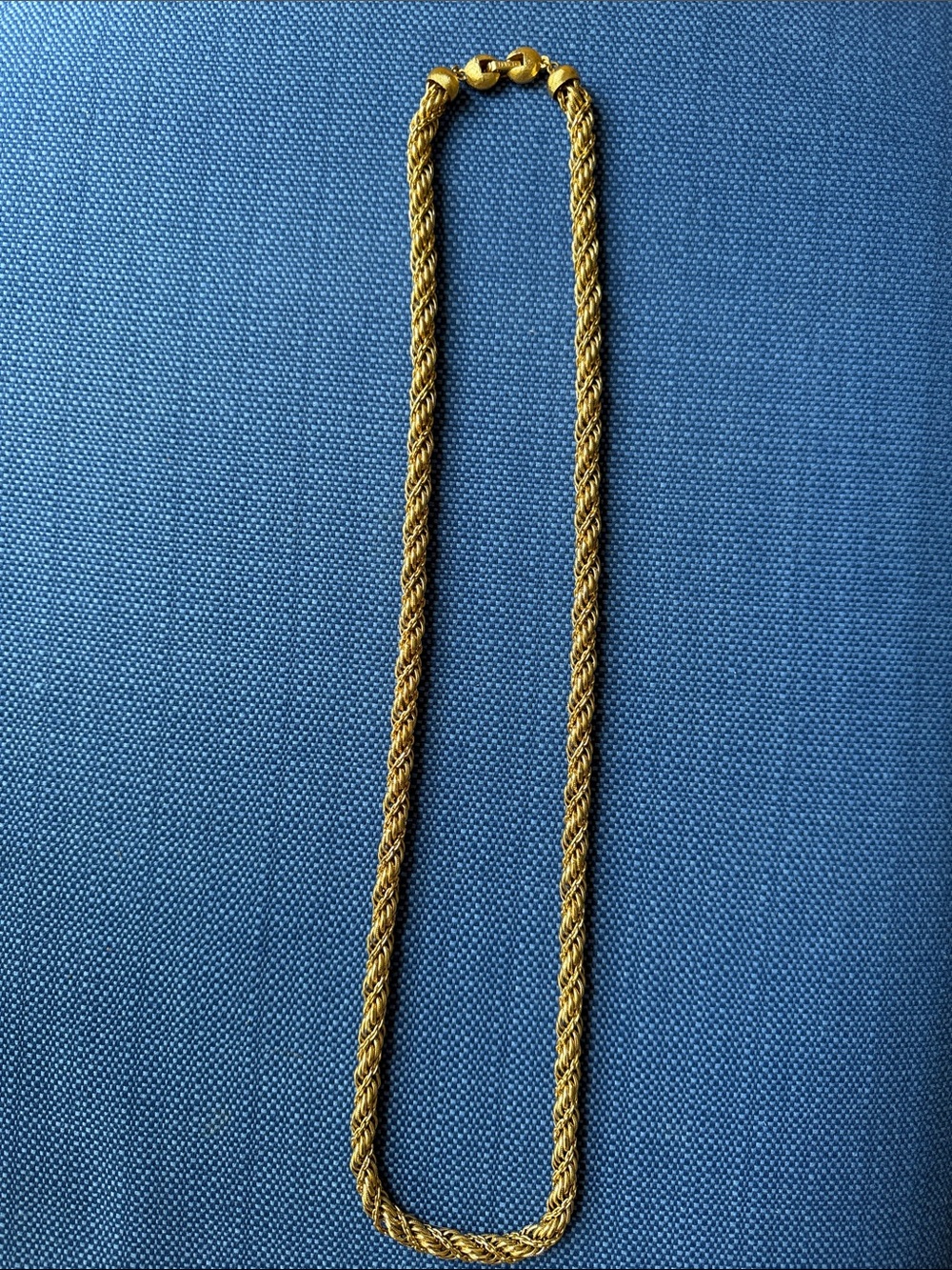 Monet Gold-Tone Braided Rope Necklace